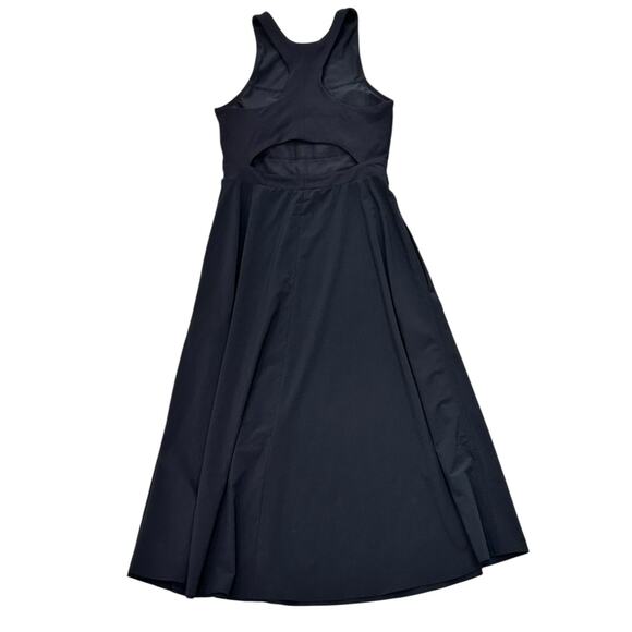 Athleta Fit & Flare Racerback Dress In Classic Black - Picture 4 of 8